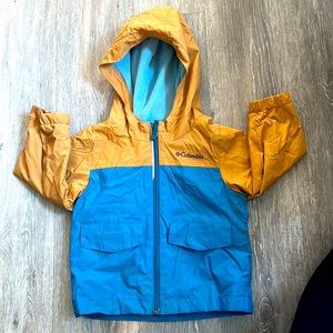 2T Columbia kids brown & blue sportswear jacket, rain coat, windbreaker